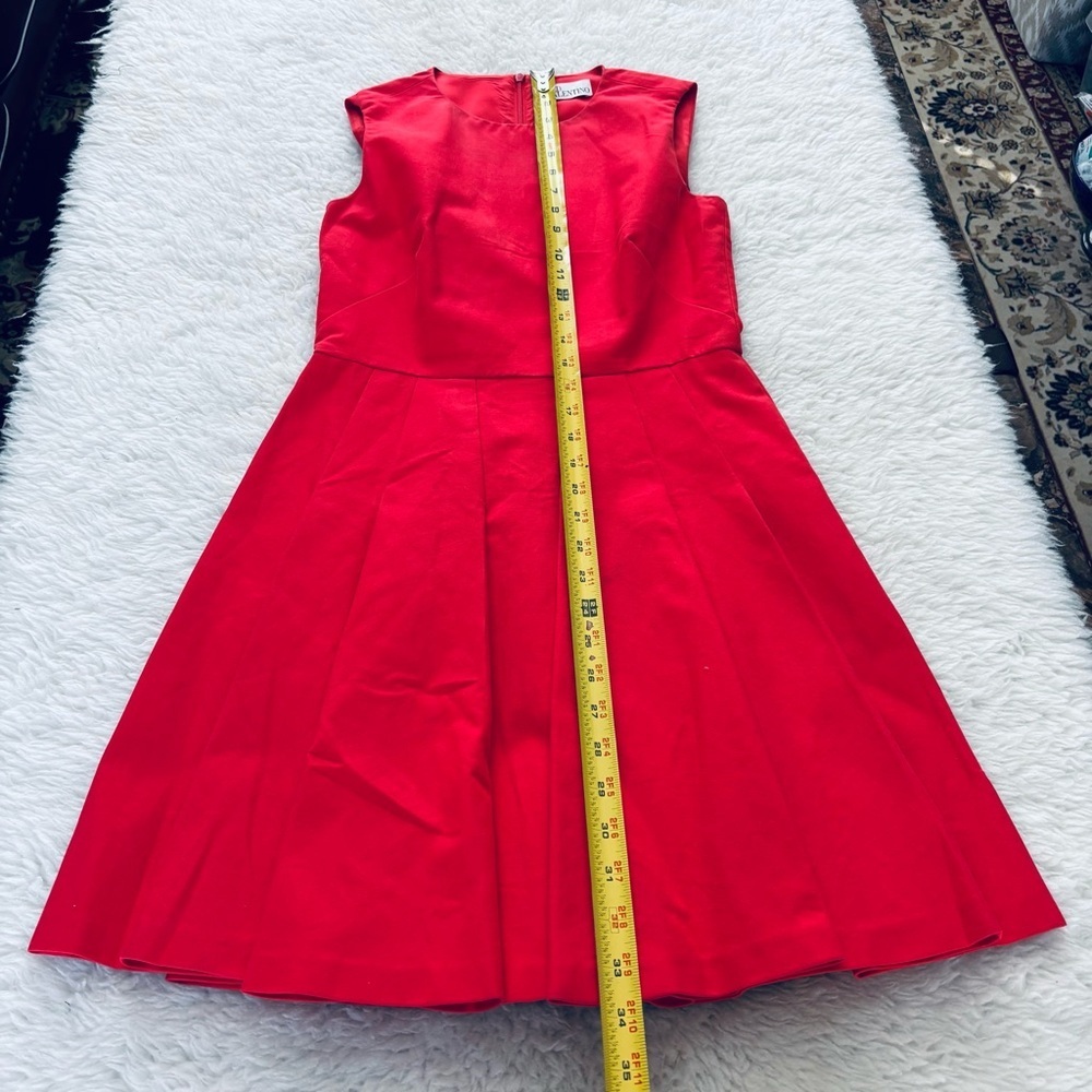 RED Valentino RN# 43835 Red Pleated Dress size EU 38 US XS-S - Picture 9 of 15